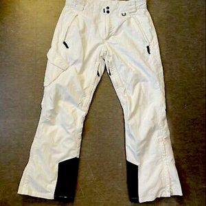 Slalom Snow Ski Cargo Pants White Water Resistant Insulated. Women’s.
